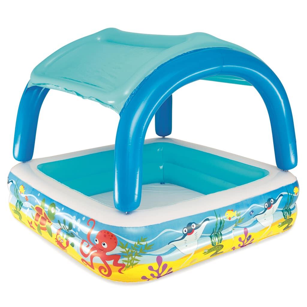 Bestway Inflatable Paddling Pool, Kids Swimming Pool with Canopy 2/7