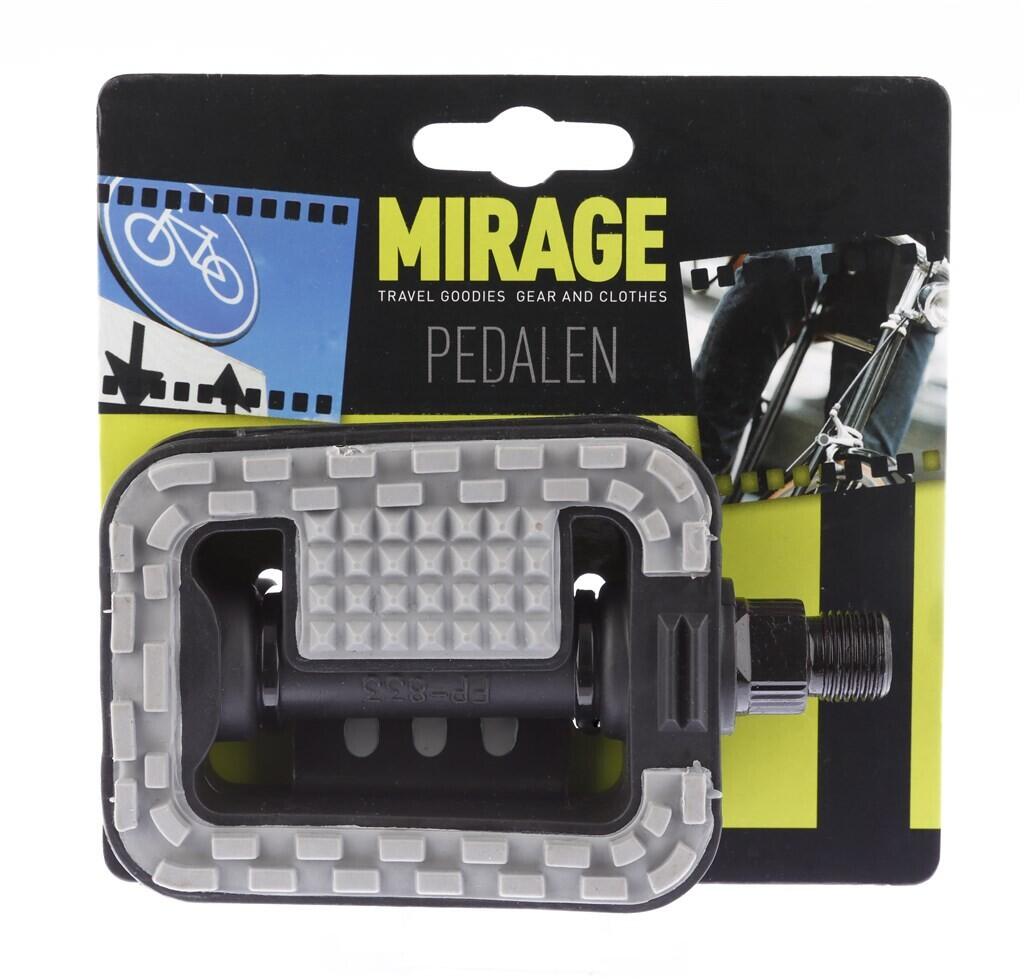 Pedales Antideslizantes Mirage Tour en Negro y Gris para Bicicletas 2/2
