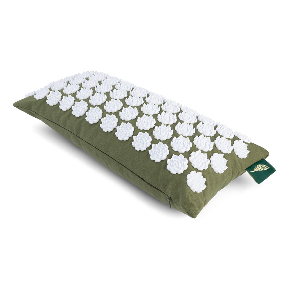 Spijkermat Set met Spijkerkussen - Acupressuur - 76 x 44 cm - Donkergroen 5/6