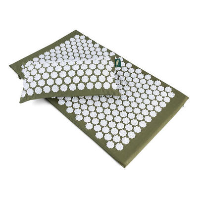 Mindbaas - spijkermat en spijkerkussen - eco - donkergroen - shakti mat