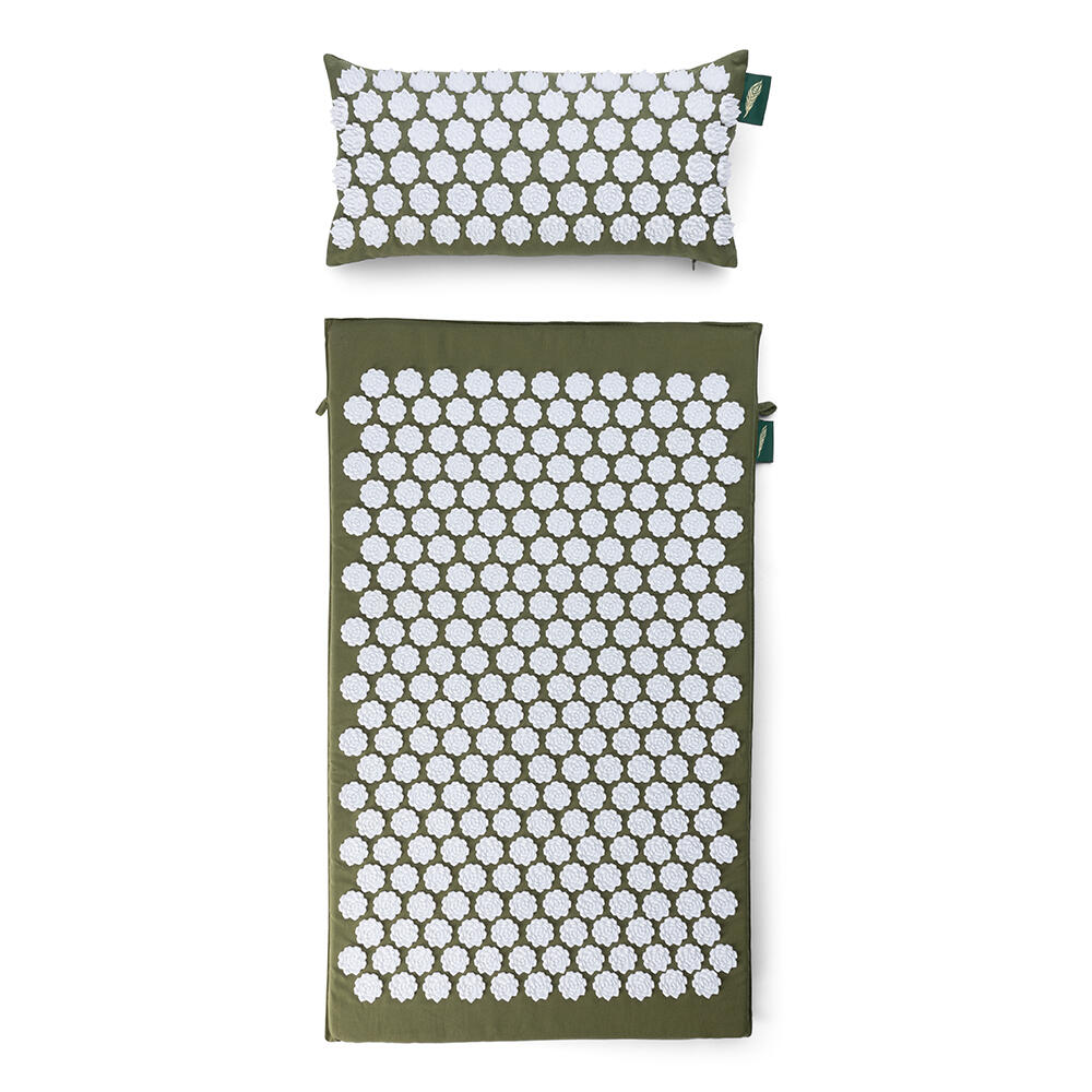 MindBaas - Spijkermat en Spijkerkussen - Eco - Donkergroen - Shakti Mat 3/6