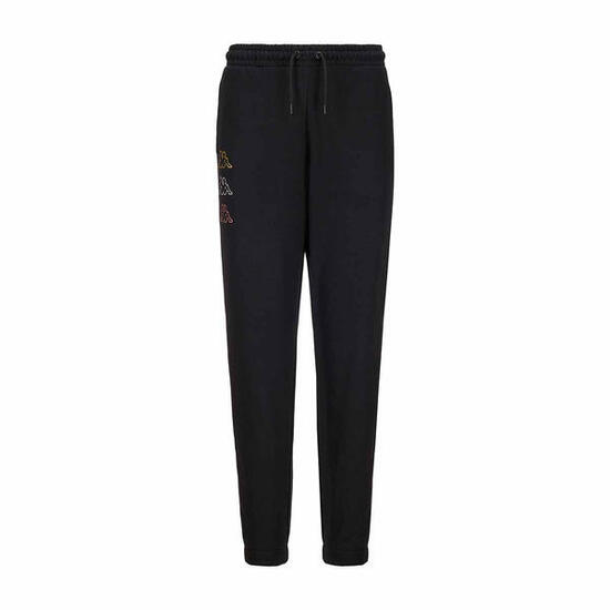 Pantaloni da donna in cotone nero da palestra