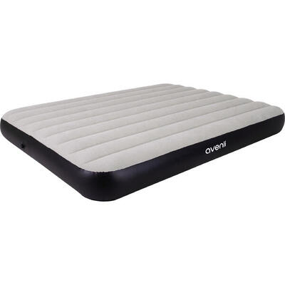 Avenli aufblasbares Luftbett Campingmatratze grau 203x152x25 cm