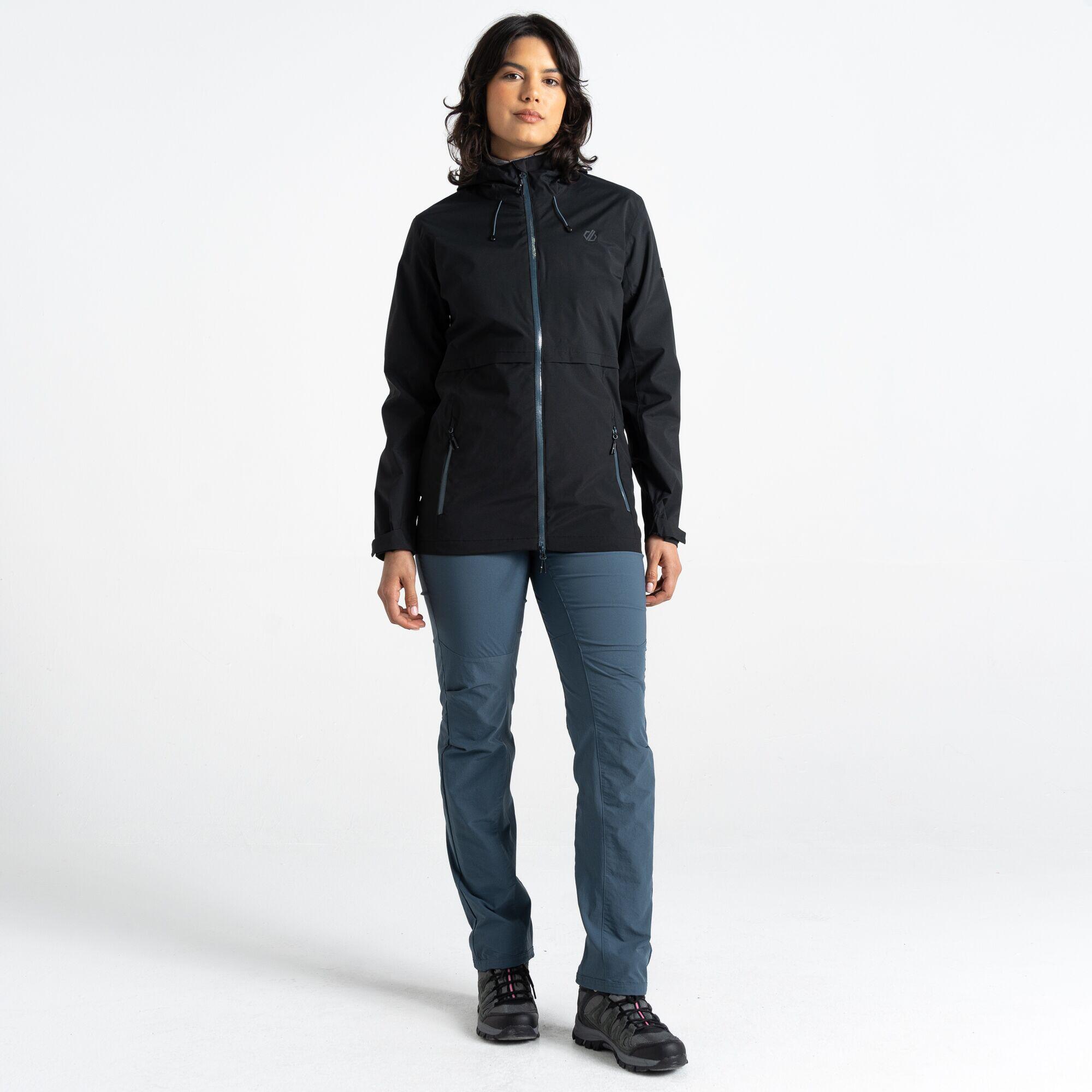 Chubasquero senderismo mujer impermeable Dare 2b Switch Up, negro 5/5
