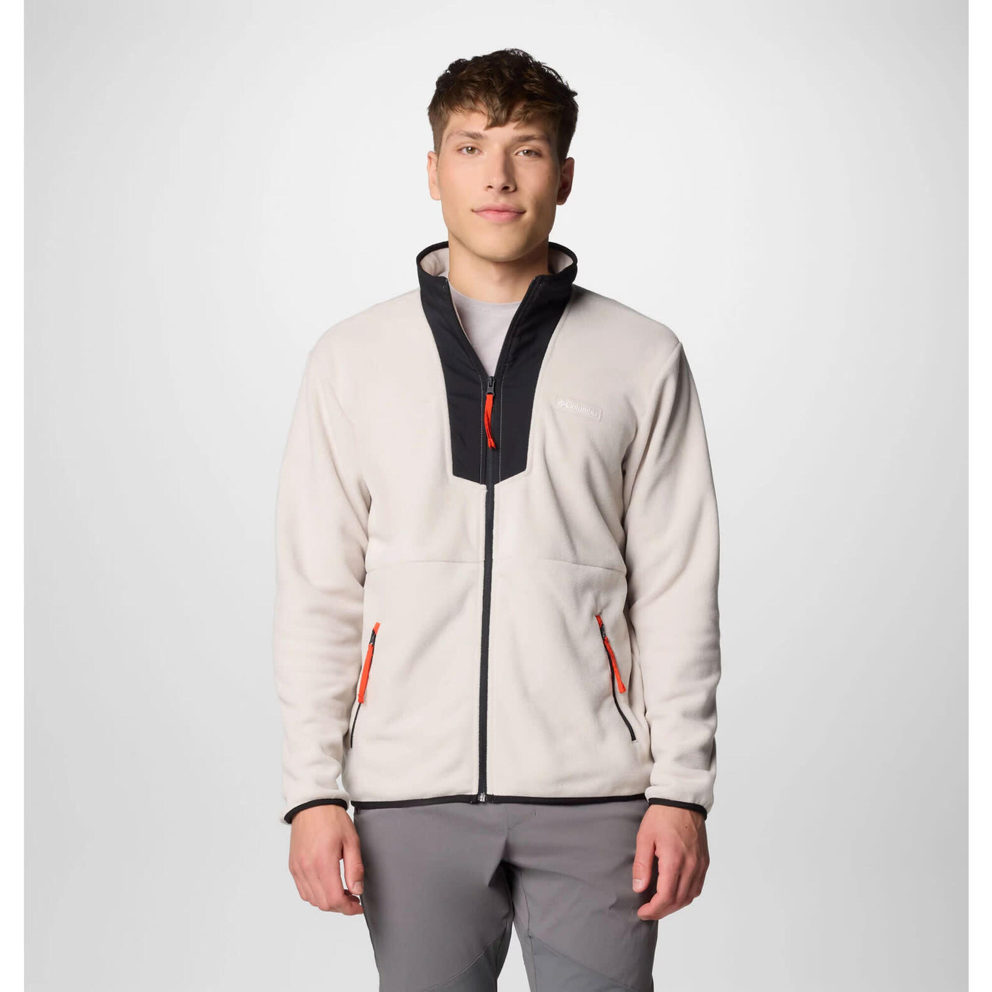 Columbia - Polaires Et Pulls Homme - Columbia Sequoia Grove Fz - Dark Stone - Polaire - Blanc|noir|orange - 48 Xl - Decathlon