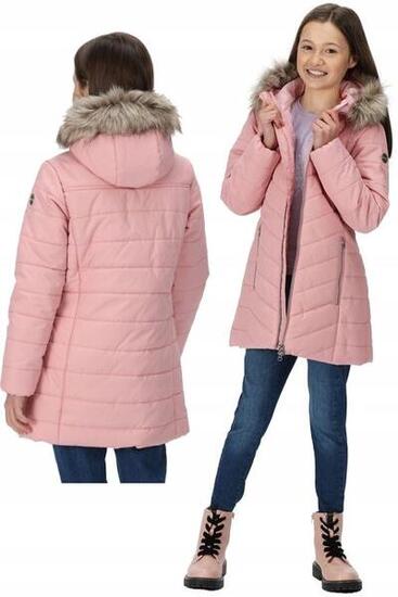 Kurtka turystyczna parka dziecięca Fabrizia zimowa