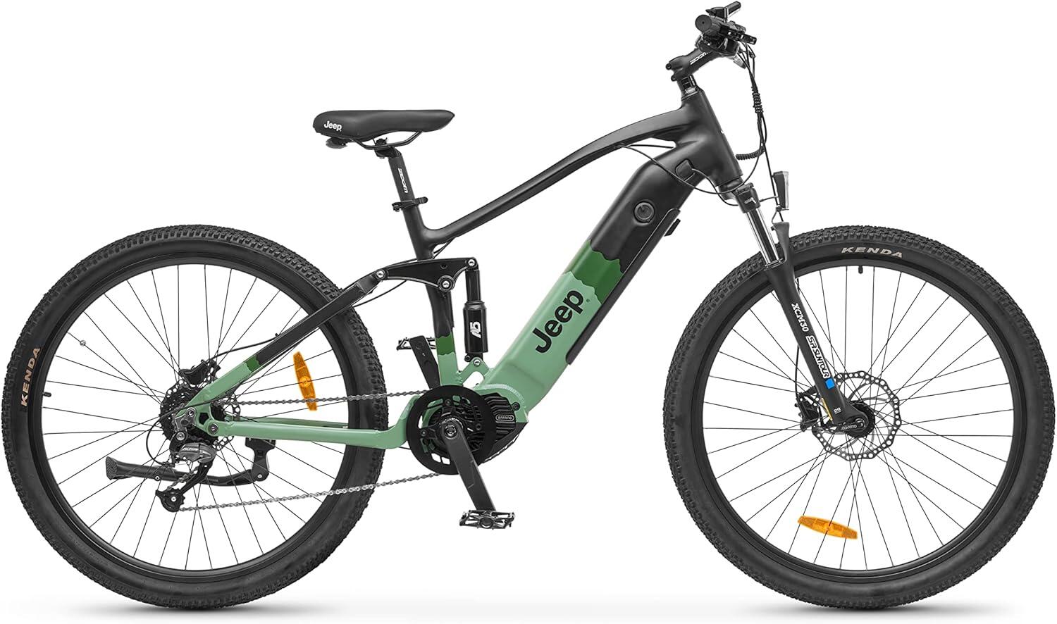 Vélo électrique Jeep Hemlock Adulte Unisexe, Vert/Noir, Unique