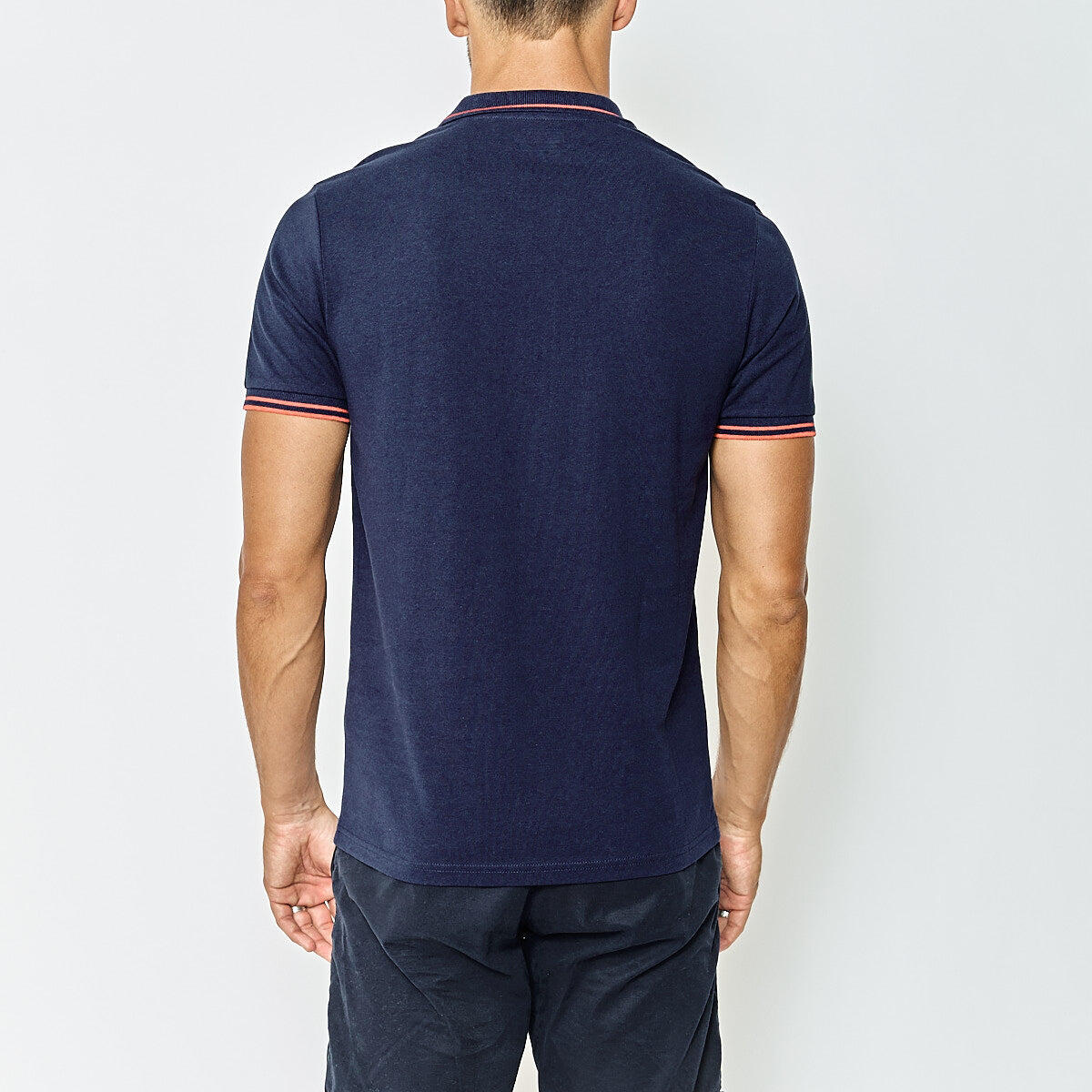 Polo Kappa Ezio da Uomo Blu Navy/Rosso 5/7