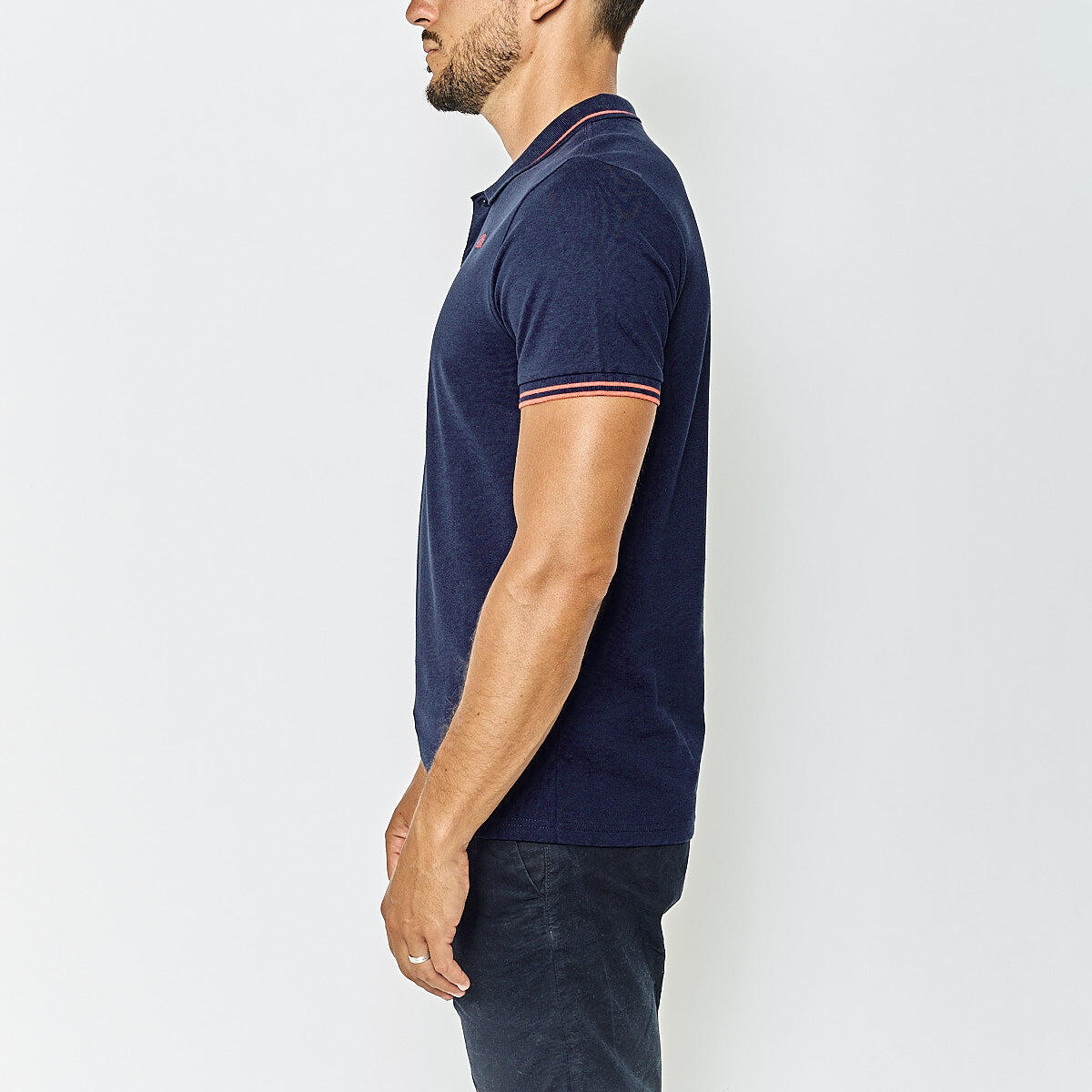 Polo Kappa Ezio da Uomo Blu Navy/Rosso 4/7
