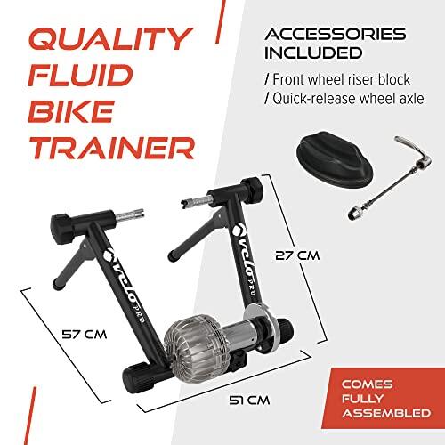 Trenażer rowerowy Fluid Turbo Trainer Indoor Bike czarny 5/6