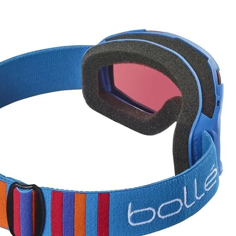 BOLLE Masque de ski ROCKET - couleur RACE BLUE MAT / ecran VERMILLON CAT 2 2/2