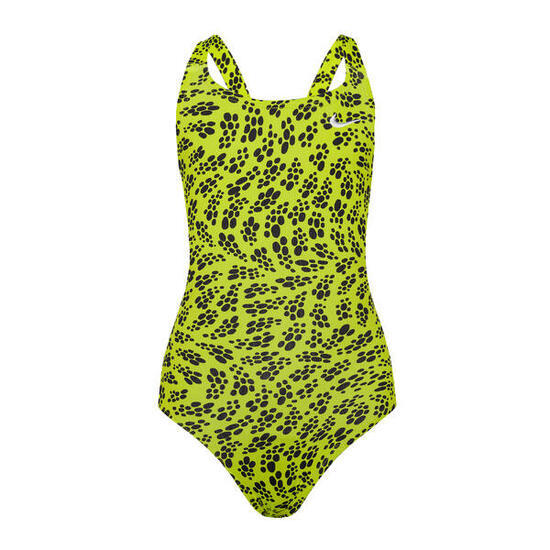 Costume da bagno intero da bambino con stampe multiple Nike Hydrastrong