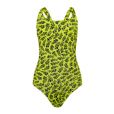 Nike hydrastrong zwempak met meerdere prints voor kinderen. uit één stuk