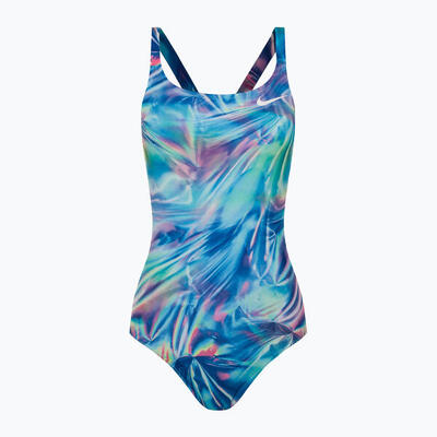 Einteiliger Nike Multiple Print Fastback-Badeanzug für Damen