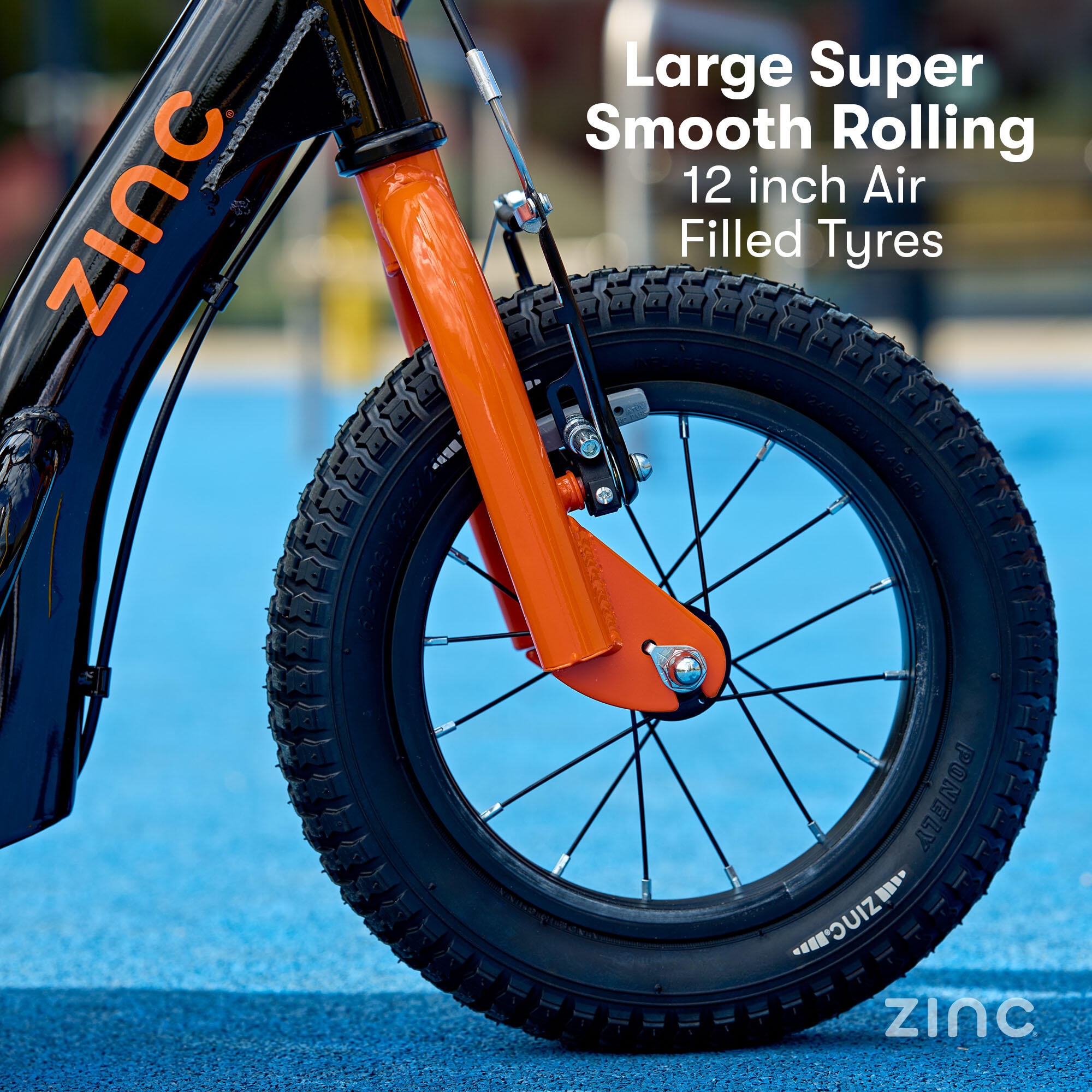 Zinc Radikal BMX Scooter – Orange and Black 4/7