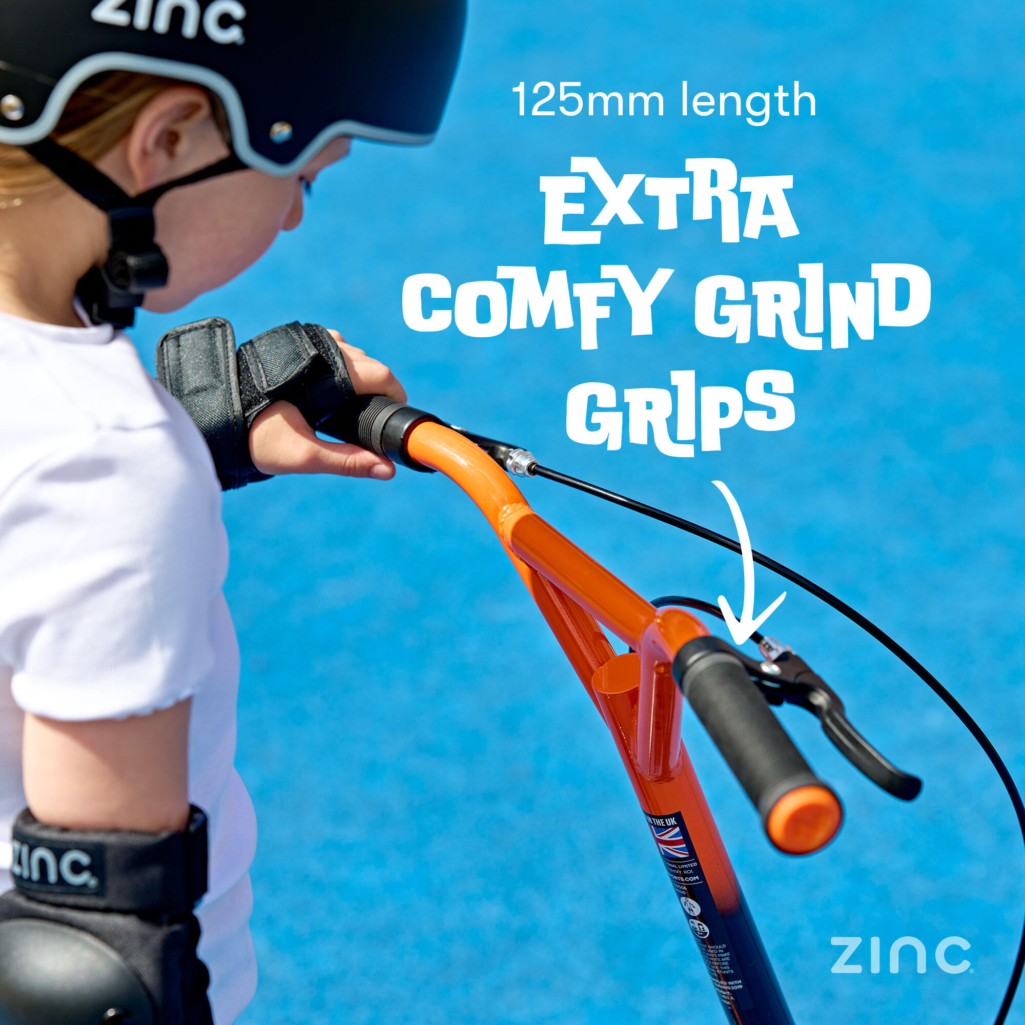 Zinc Radikal BMX Scooter – Orange and Black 5/7