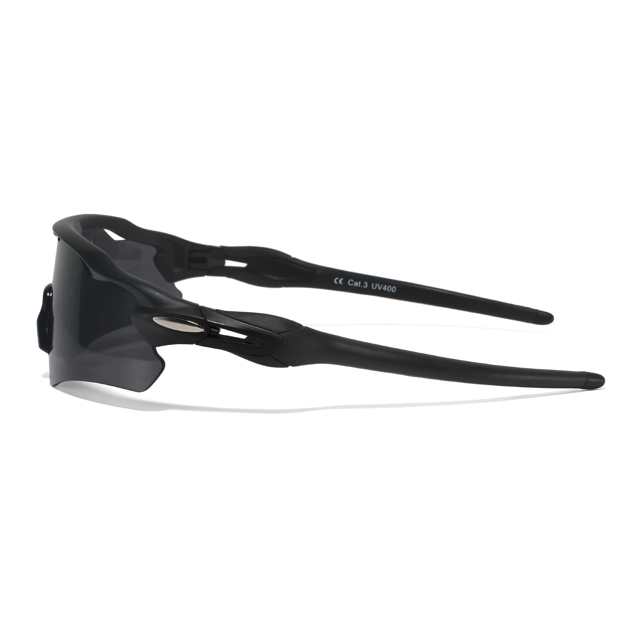 Fluor Eyewear YX9208 C1-02 zwarte zonnebril 3/4