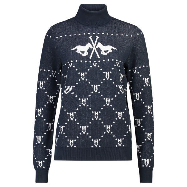 Pull jacquard col roulé Cecile - HV Polo 1/2