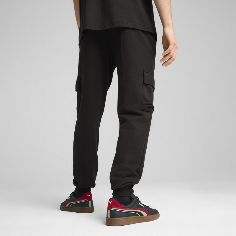 Męskie bojówki z Essentials z logo No. 1 PUMA Black