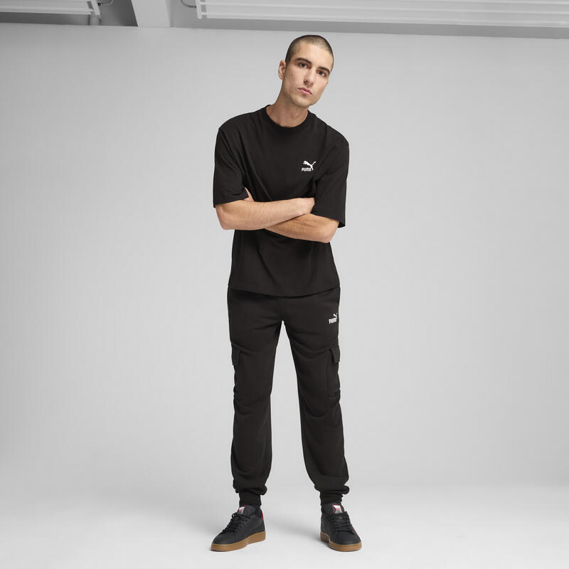 Męskie bojówki z Essentials z logo No. 1 PUMA Black