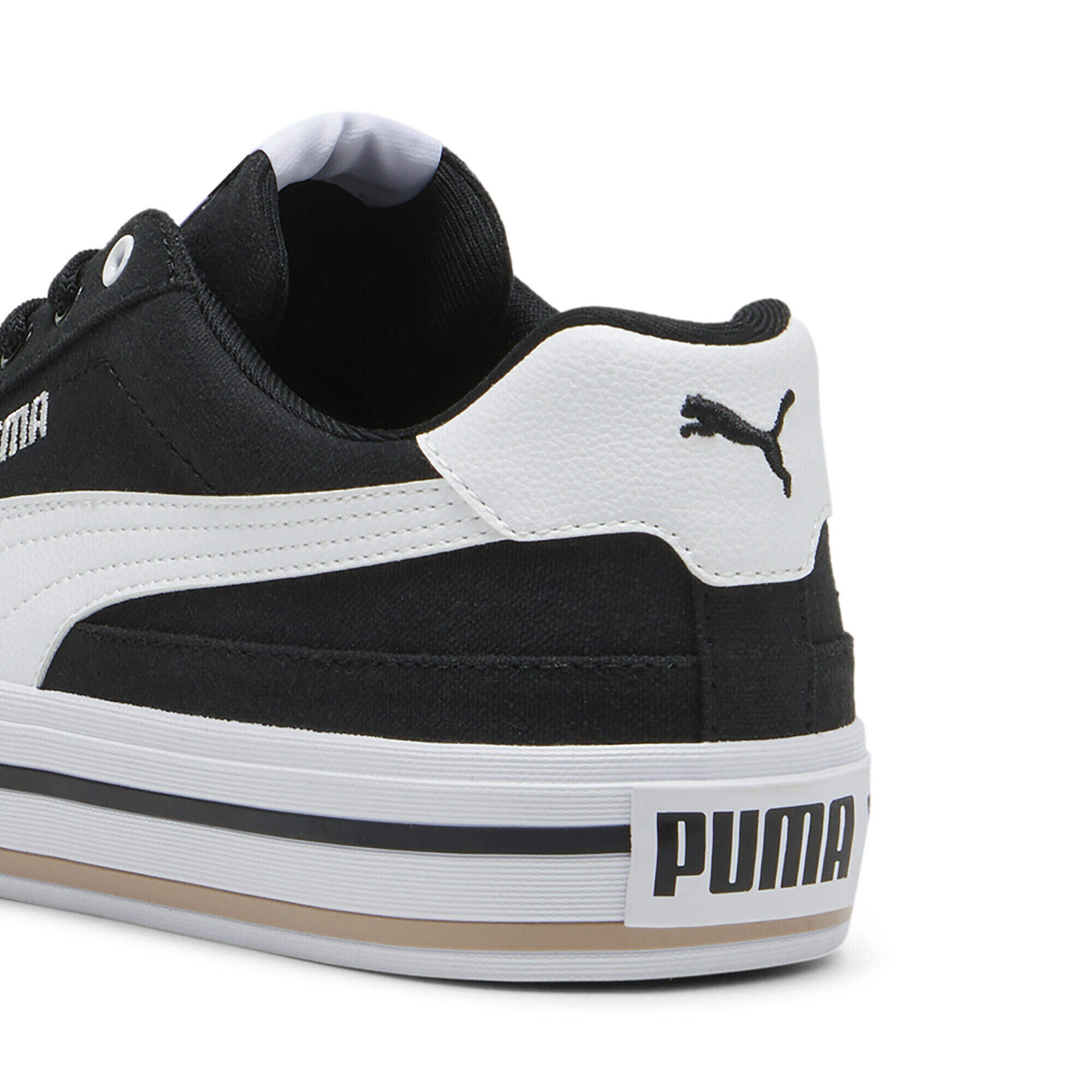 Sneakers Court Classic Vulcanised Formstrip Unisexe PUMA Black White 4/7