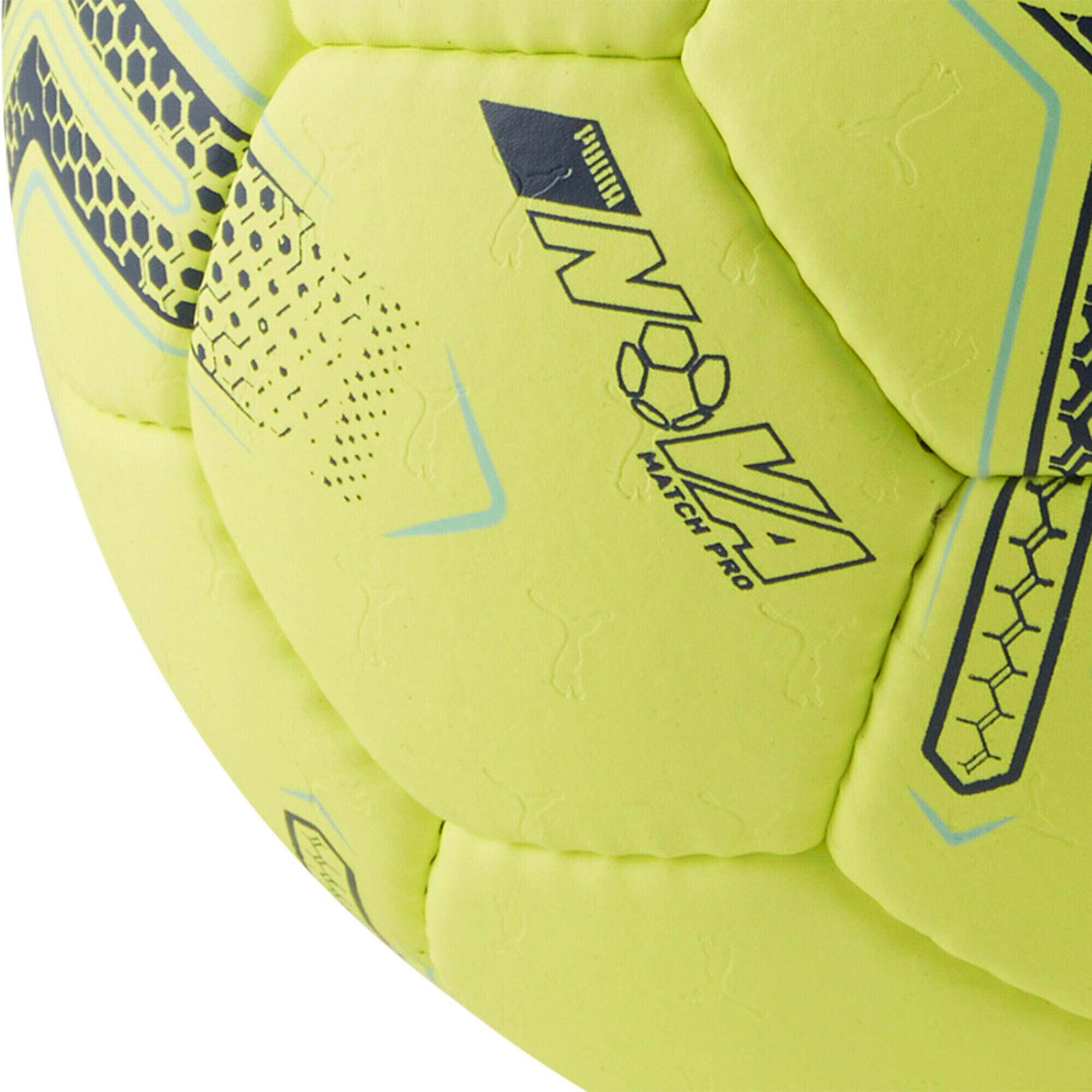 PUMA NOVA Match Pro bal PUMA Fizzy Apple Gray Skies Yellow 3/3