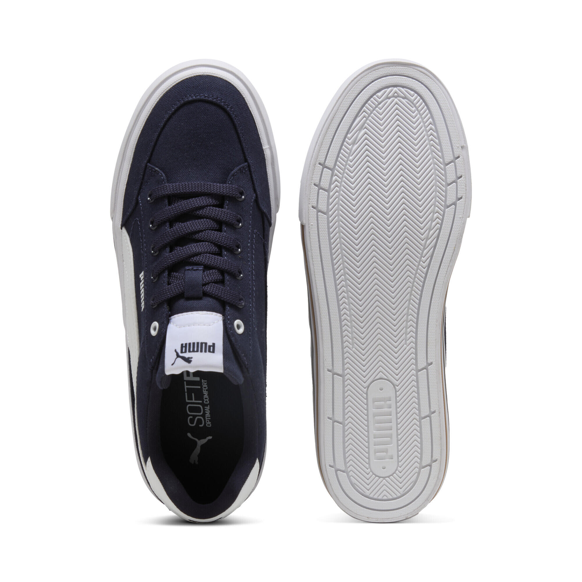 Sneakersy unisex Court Classic Vulcanised Formstrip PUMA New Navy White Blue 4/7