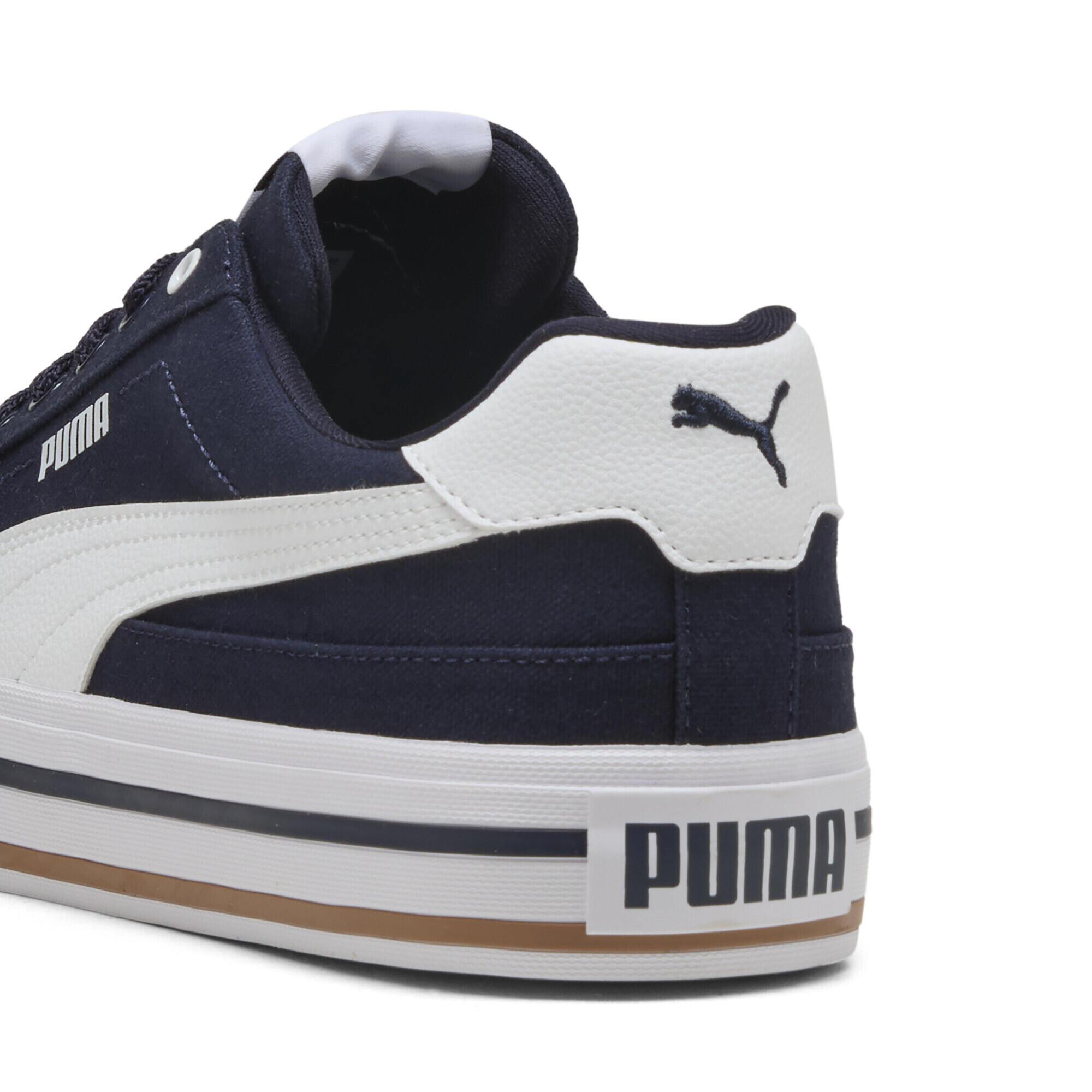 Sneakersy unisex Court Classic Vulcanised Formstrip PUMA New Navy White Blue 2/7