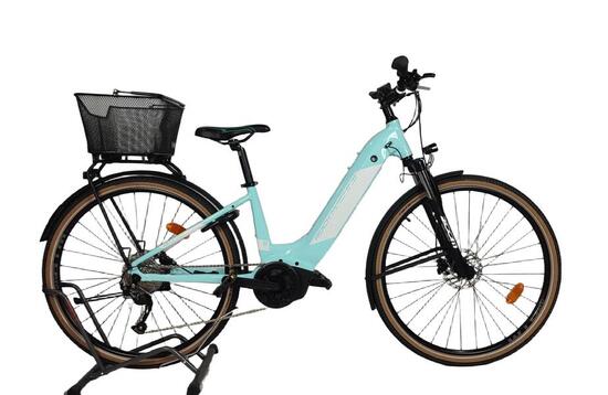 Reconditionné - Vélo VTC électrique - Crossride INT e400B Bleu clair -