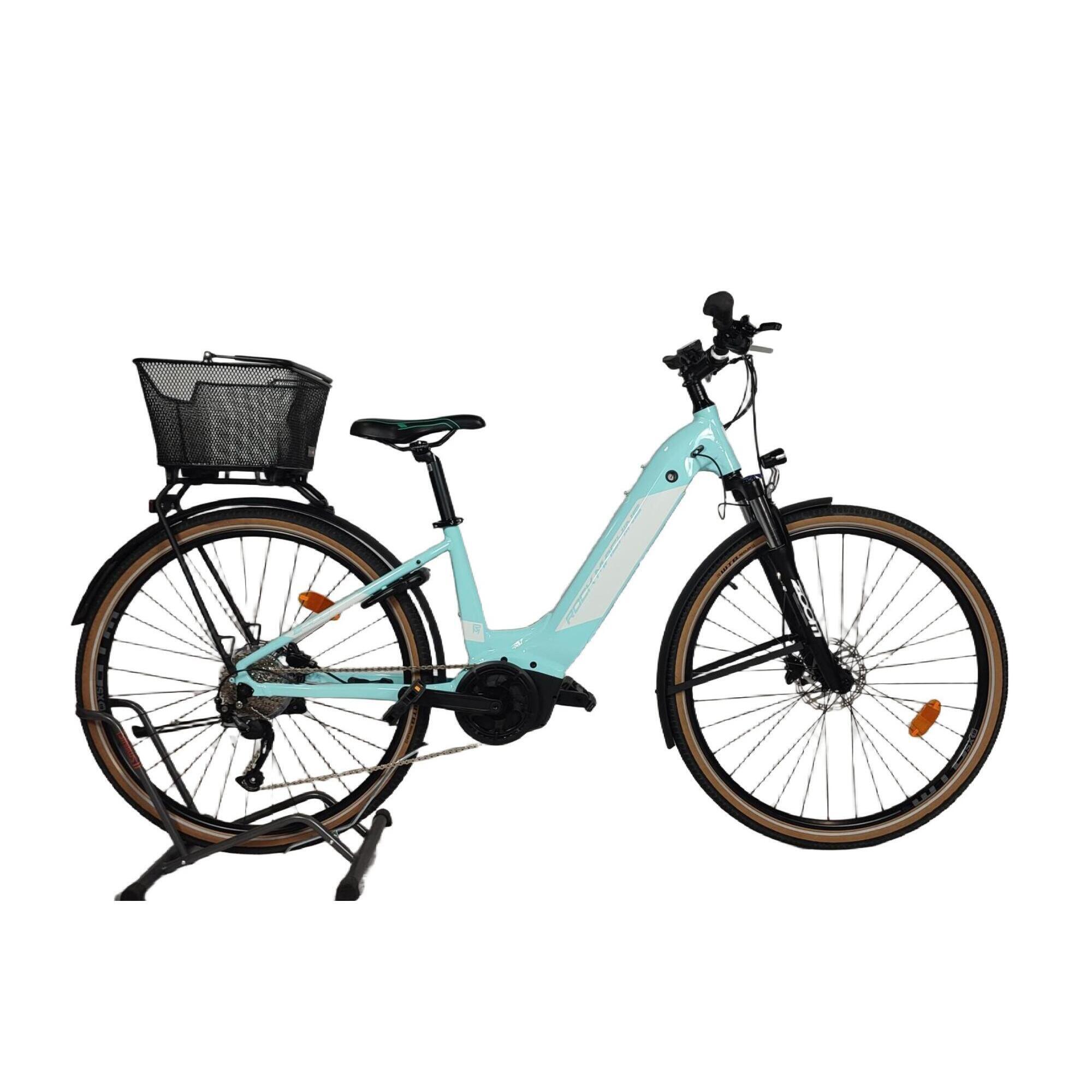 Rockmachine - Reconditionné - Vélo Vtc Électrique -  Crossride Int E400b Bleu Clair - - Vélo Tout Chemin - Bleu - 36 Xs - Decathlon