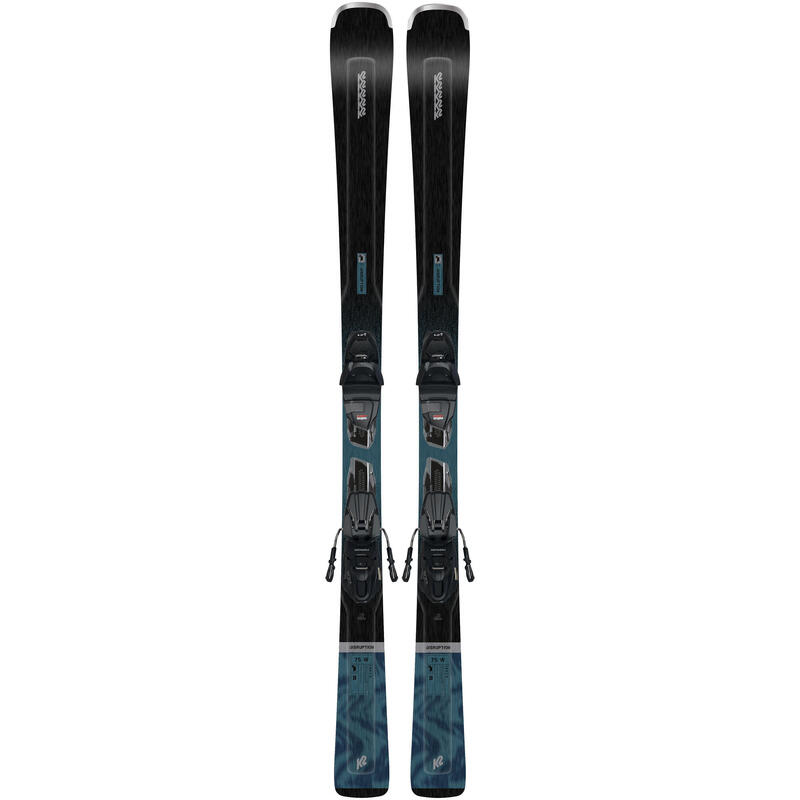 Narty damskie K2 DISRUPTION 75 W - ERP 10 Quikclik black - anthracite SET