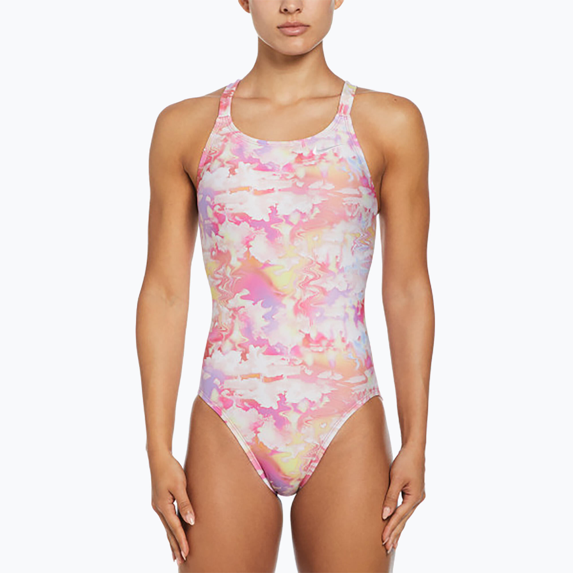 NIKE Bañador de una pieza mujer Nike Hydrastrong Multi Print Fastback