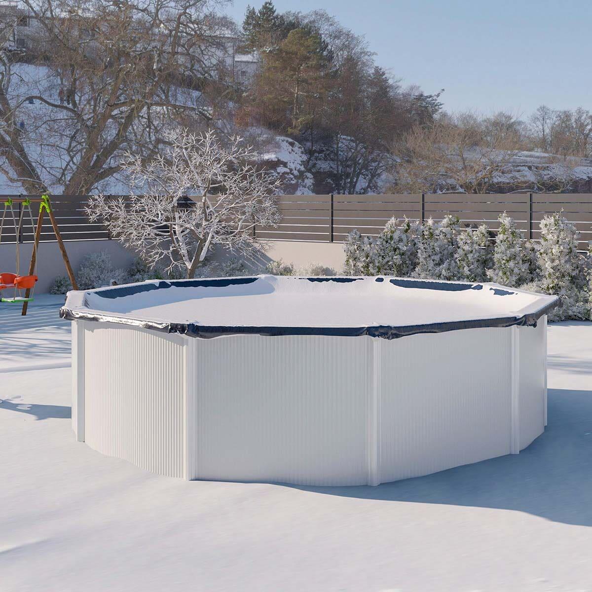 Bâche d'hiver pour piscine métal ou résine ronde 3,2 m 4/4