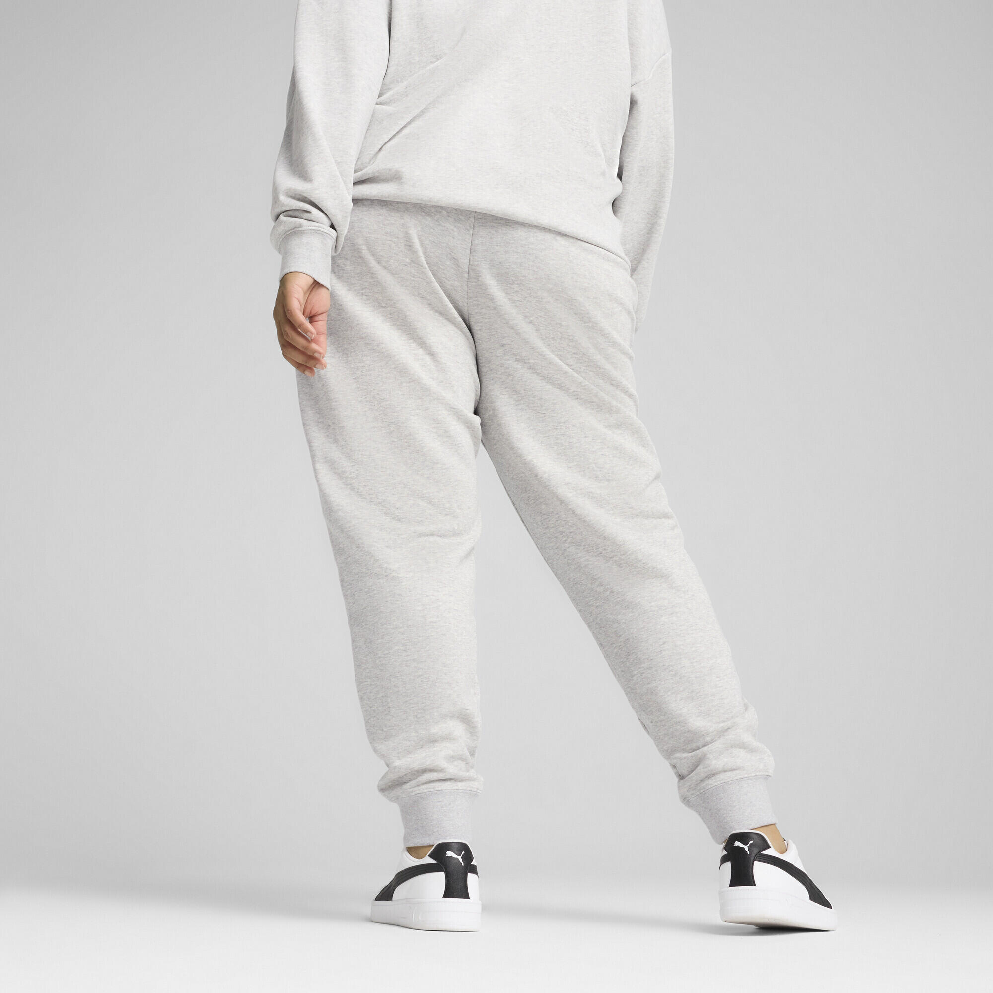 ESS Small No. 1 Logo joggingbroek voor dames PUMA Light Gray Heather 5/7