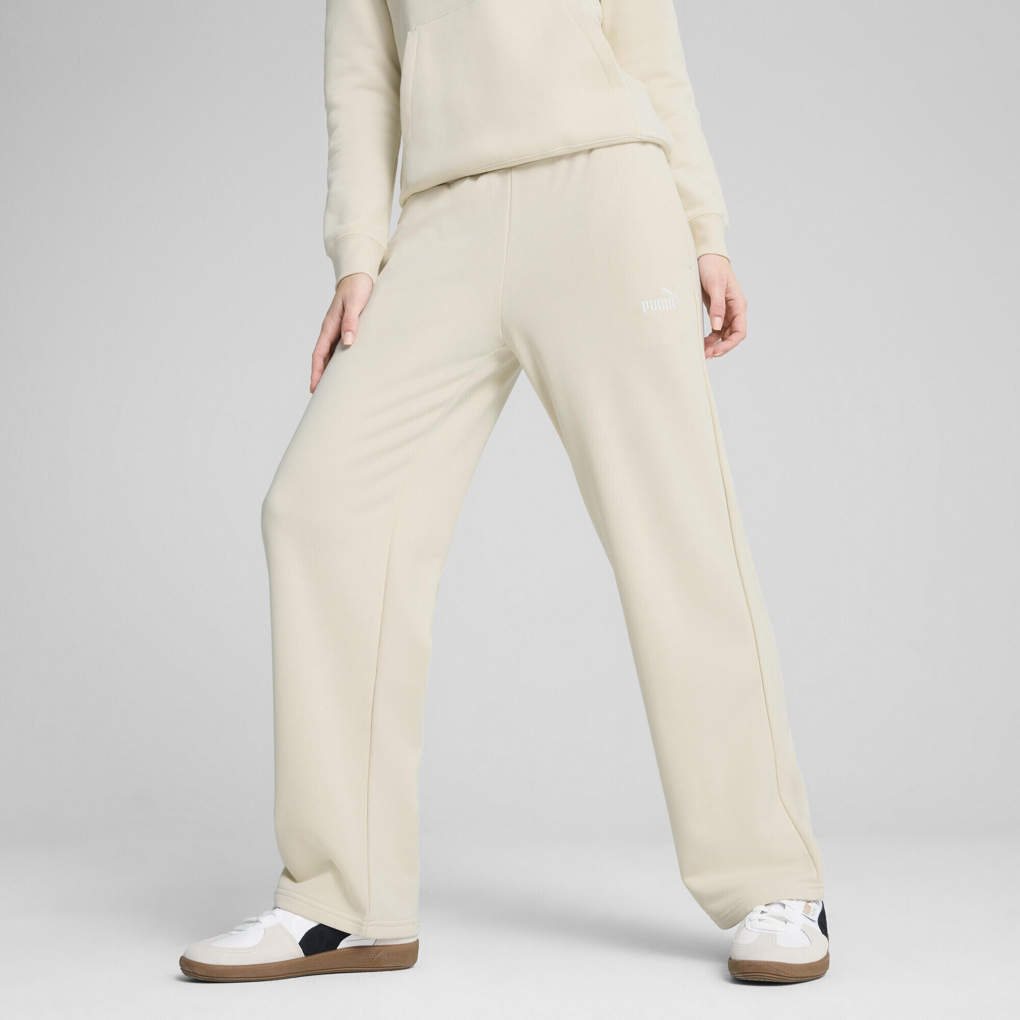 Calças Mulher Caminhada Natureza ESS Small No. 1 Logo Comfort Straight Hose PUMA 4/7