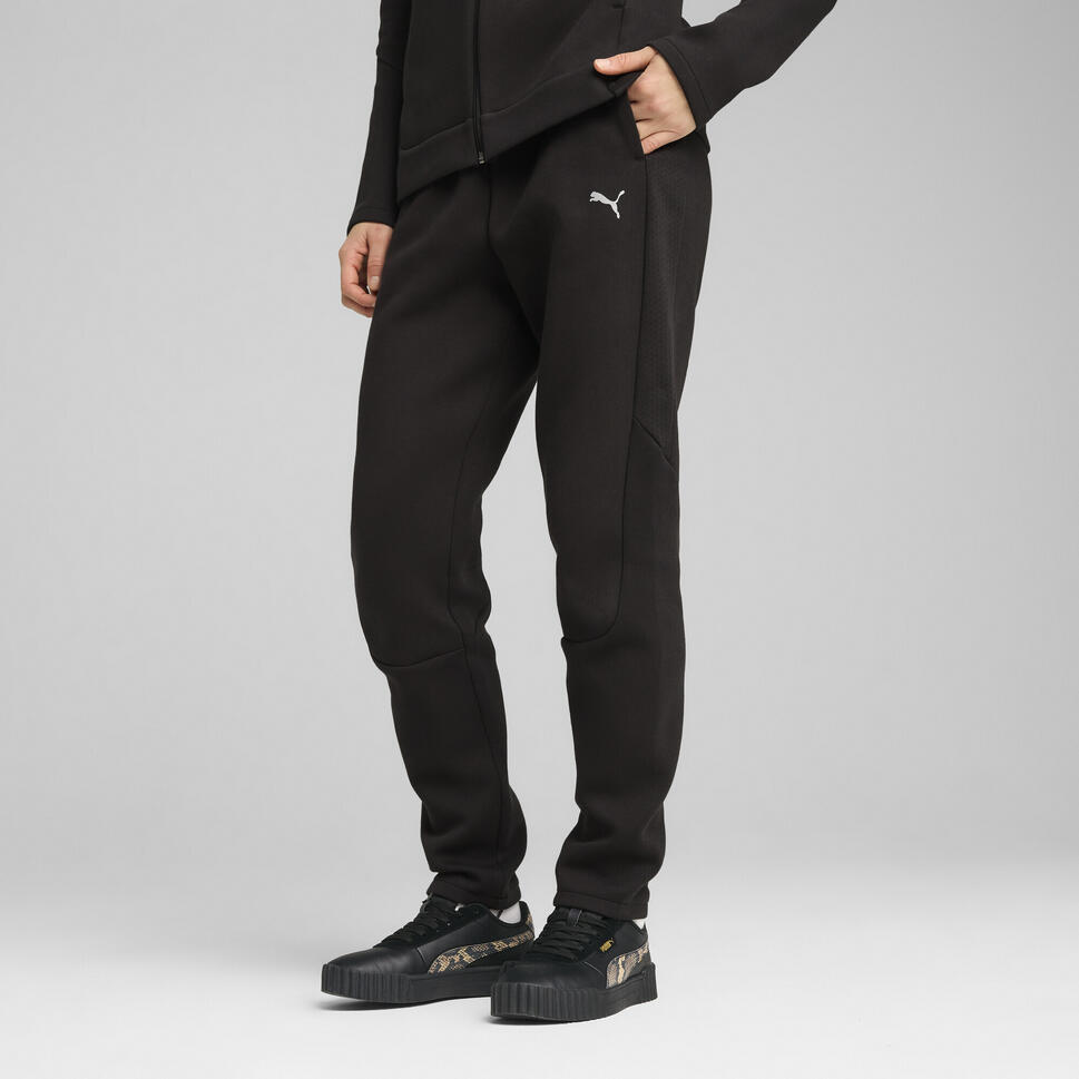 Damskie spodnie dresowe EVOSTRIPE PUMA Black