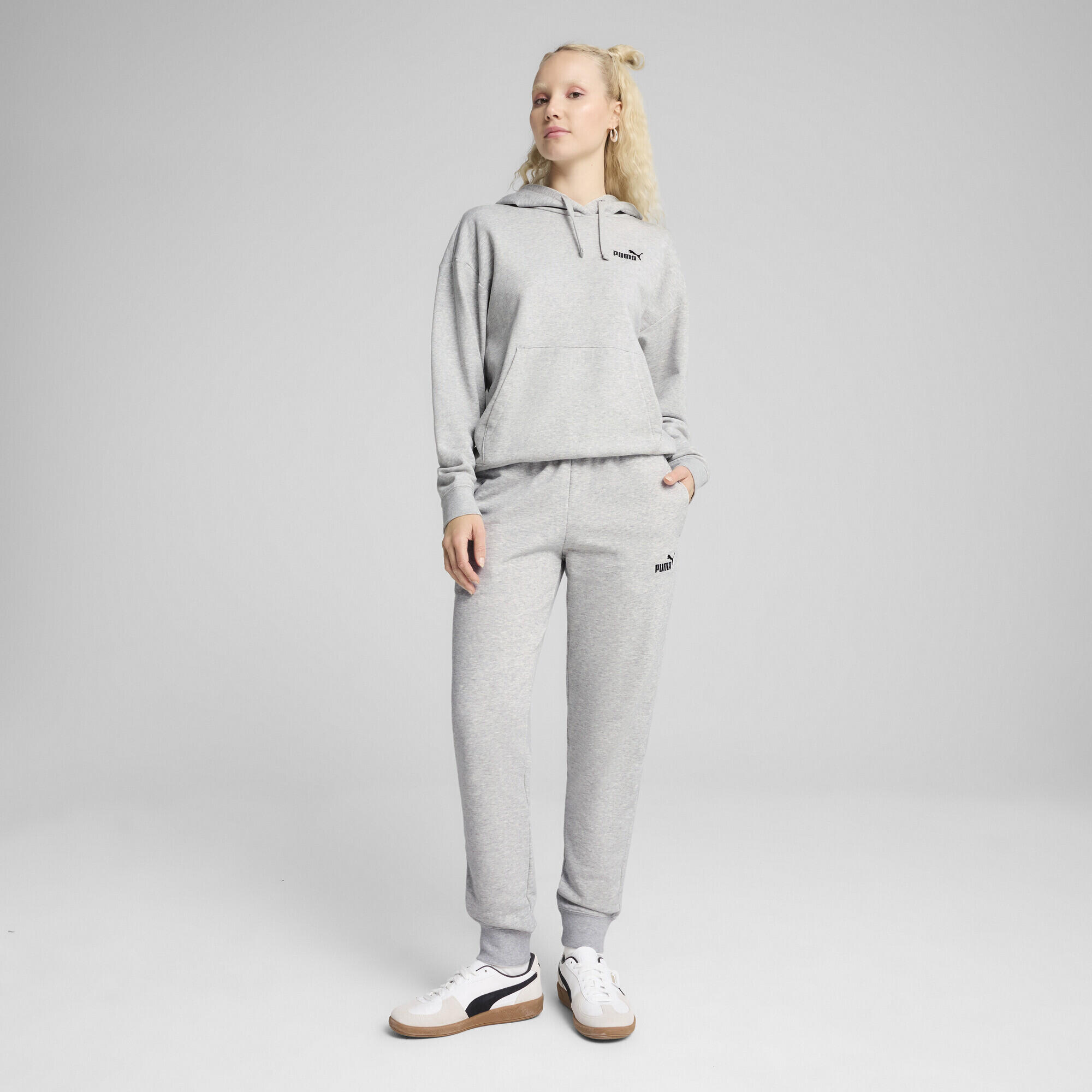 ESS Small No. 1 Logo joggingbroek voor dames PUMA Light Gray Heather 6/7