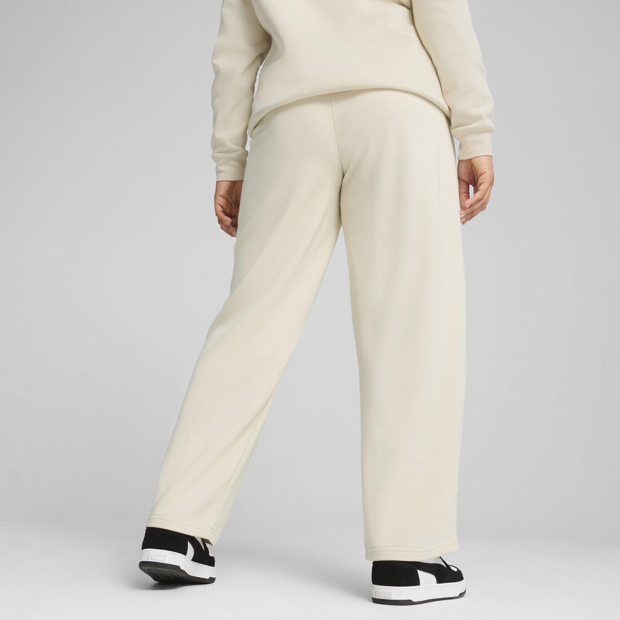 Calças Mulher Caminhada Natureza ESS Small No. 1 Logo Comfort Straight Hose PUMA 5/7