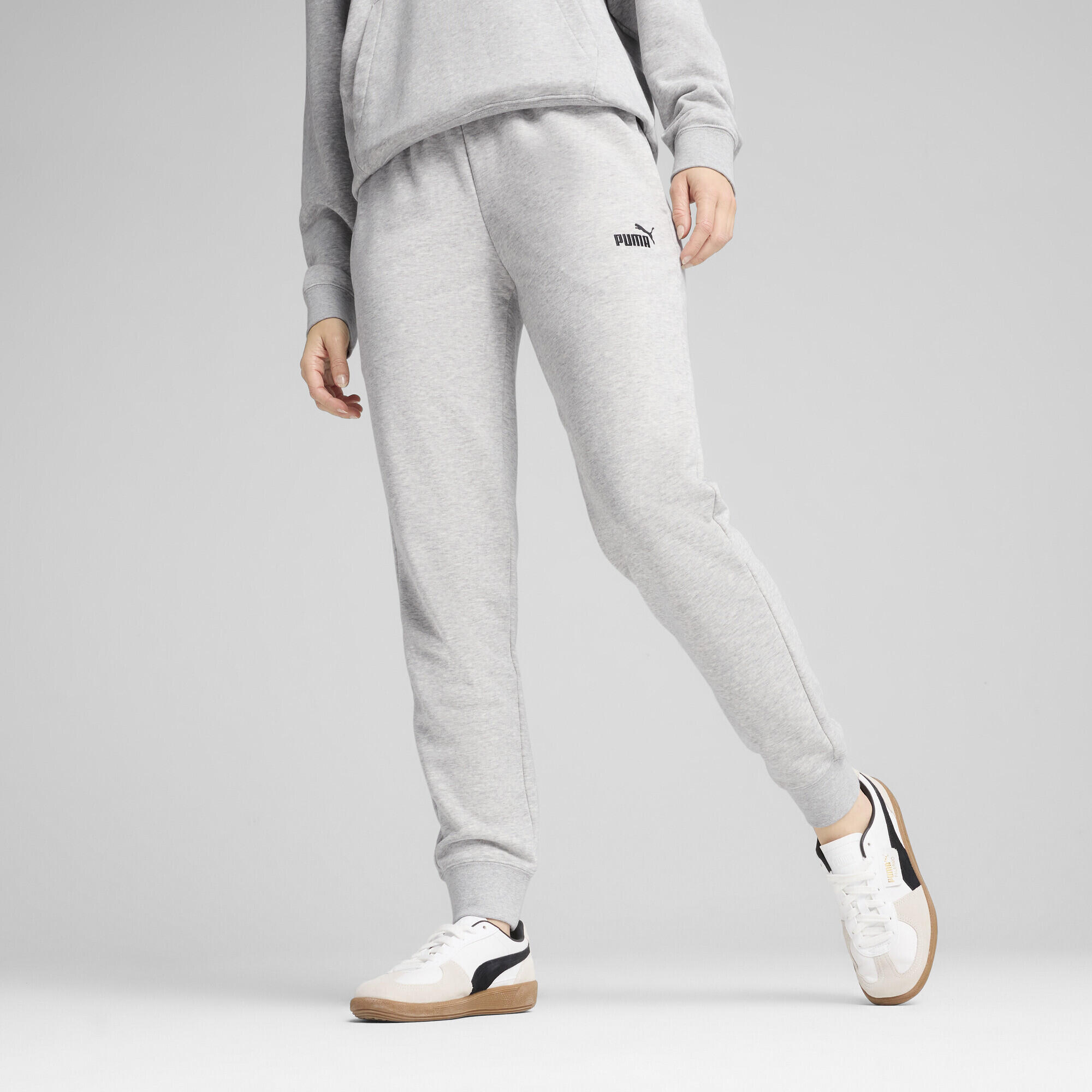 ESS Small No. 1 Logo joggingbroek voor dames PUMA Light Gray Heather 4/7
