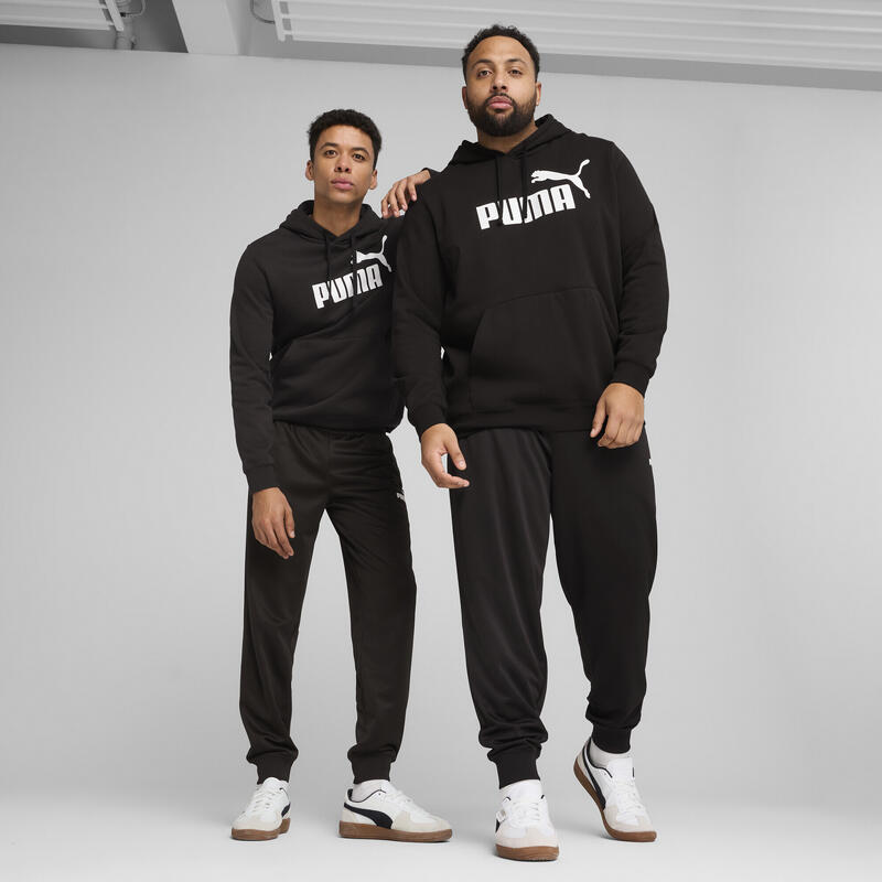 Męskie spodnie poliestrowe Essentials z logo No. 1 PUMA Black