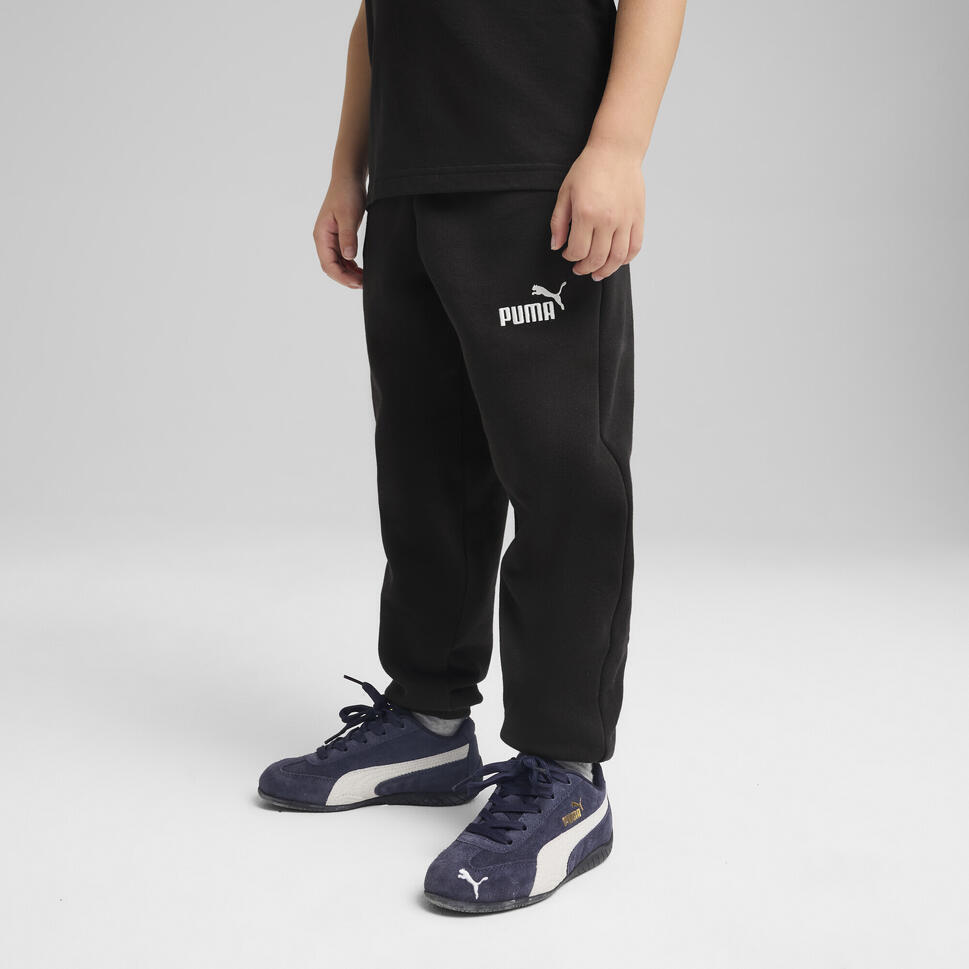Dziecięce polarowe spodnie dresowe ESS z logo No. 1 PUMA Black