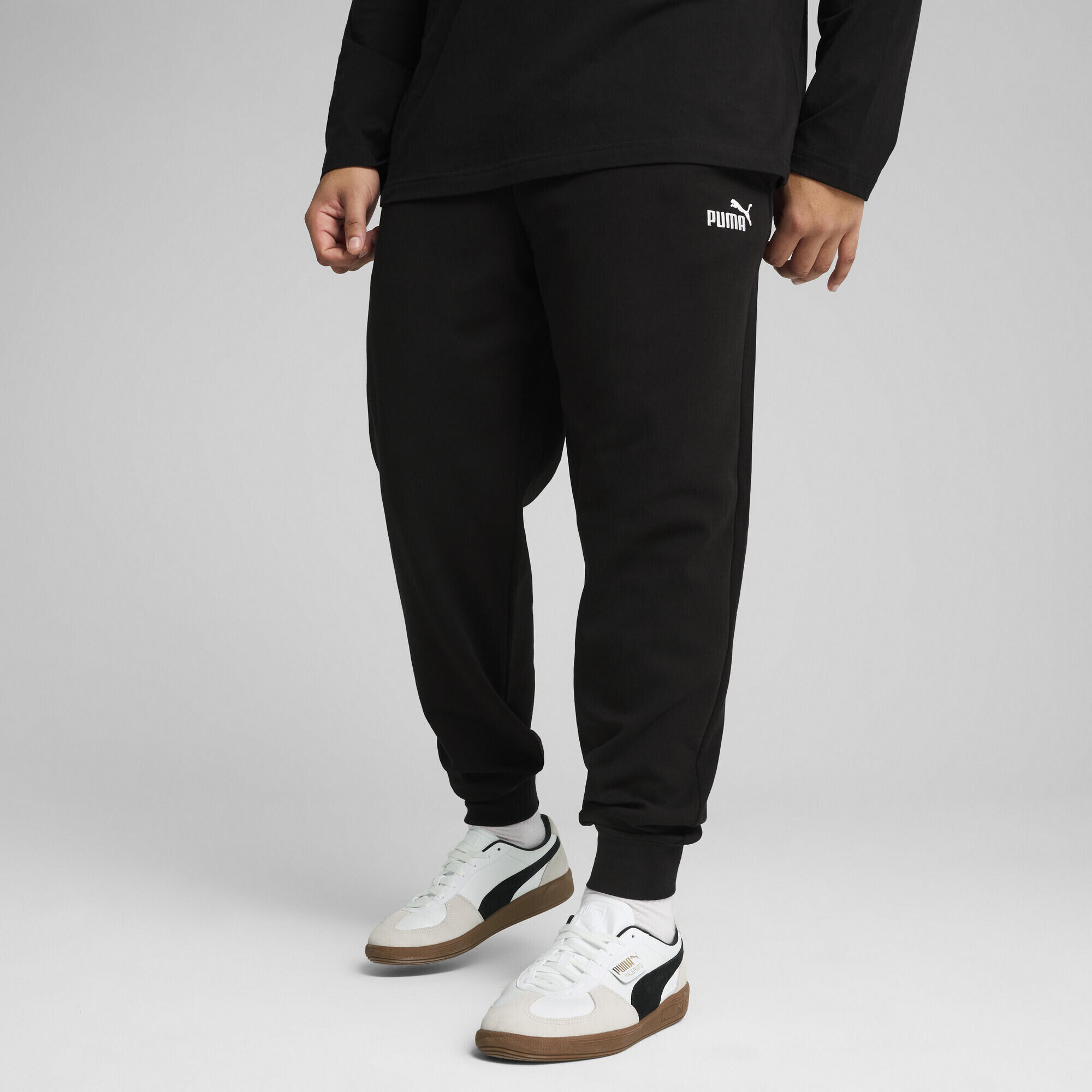 Pantaloni con logo Essentials N. 1 da uomo PUMA Black 4/7