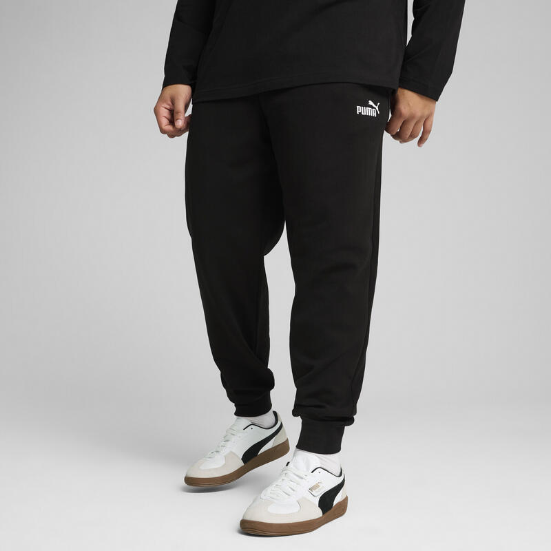 Męskie spodnie Essentials z logo No. 1 PUMA Black