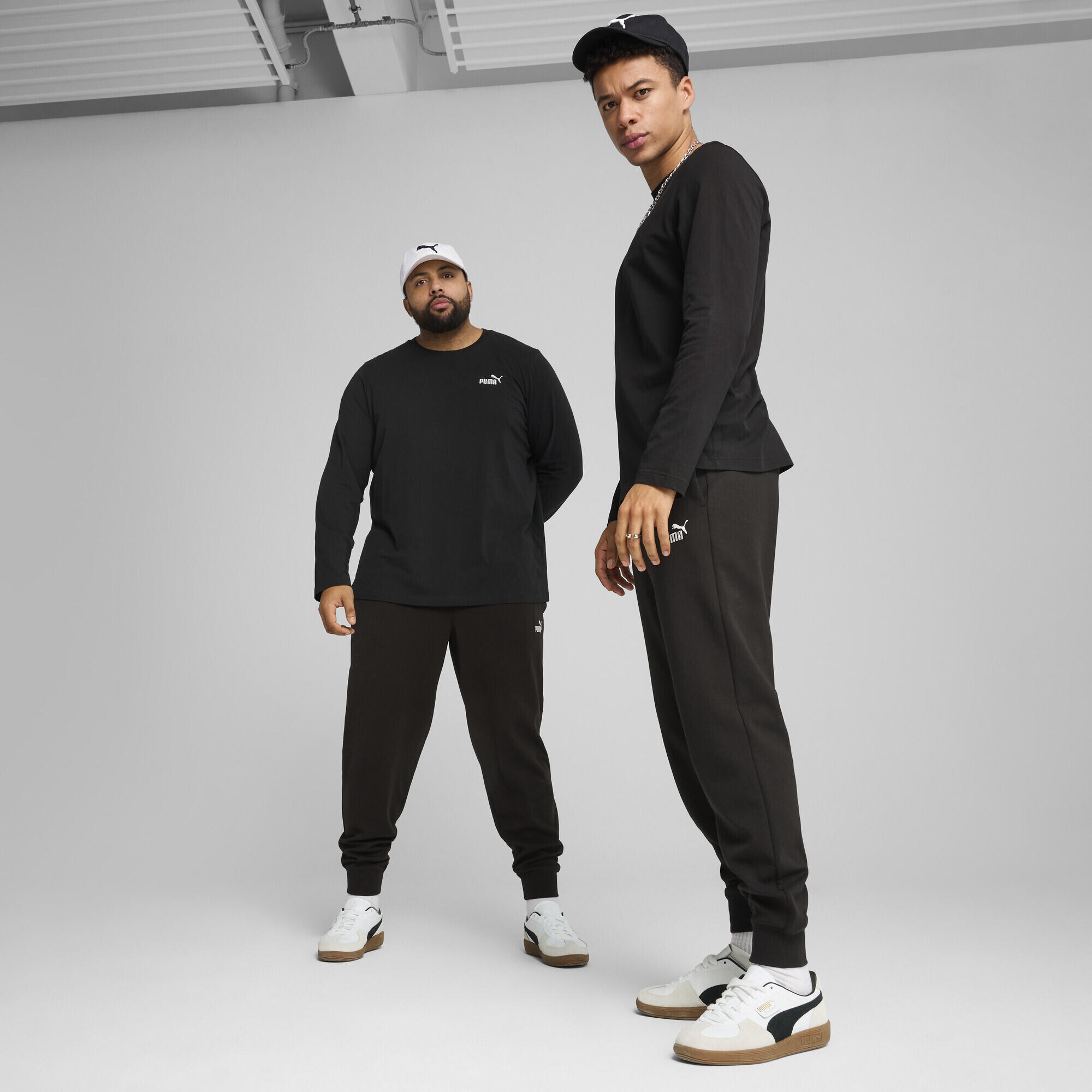 Pantaloni con logo Essentials N. 1 da uomo PUMA Black 2/7