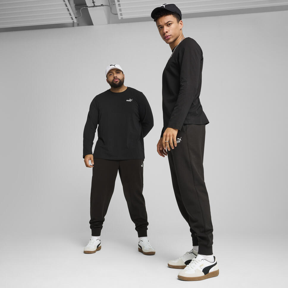 Męskie spodnie Essentials z logo No. 1 PUMA Black