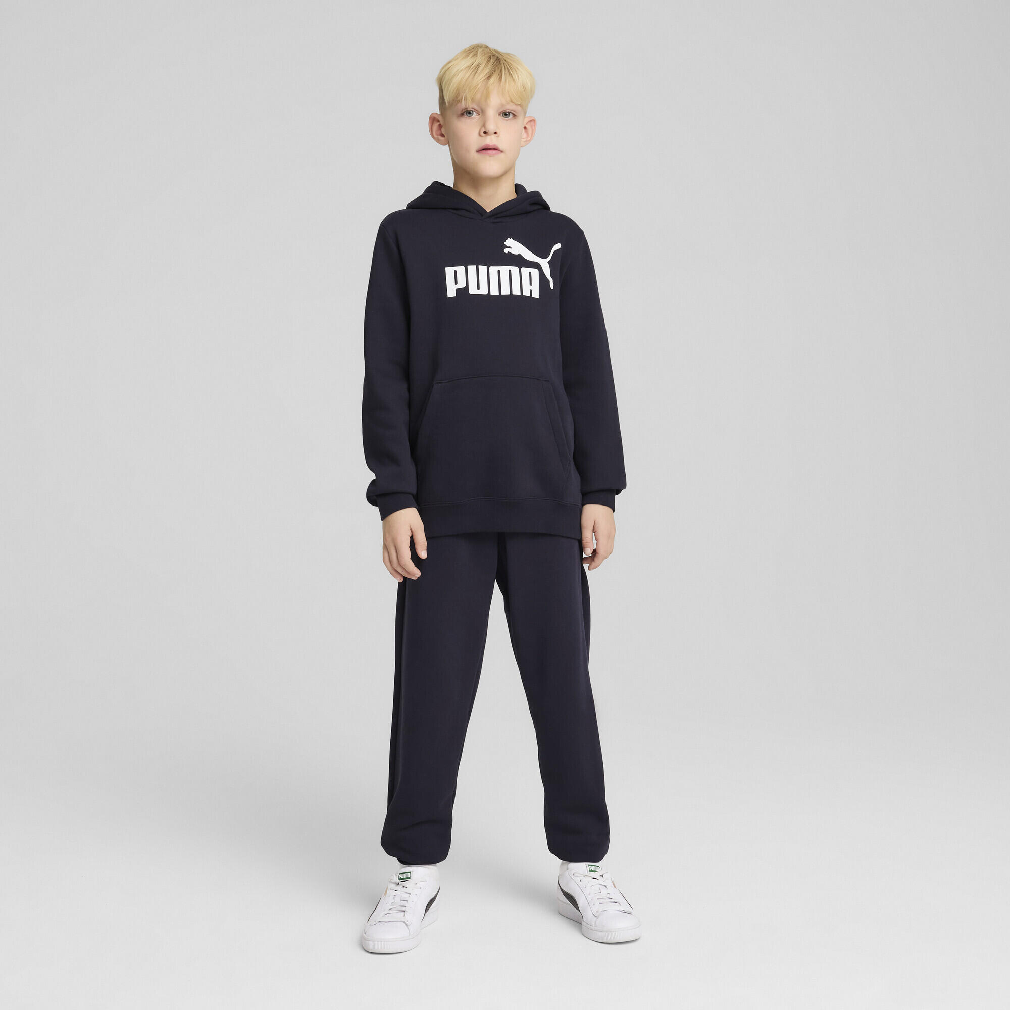 Pantaloni della tuta con logo ESS N. 1 per ragazzi PUMA New Navy Blue 5/7