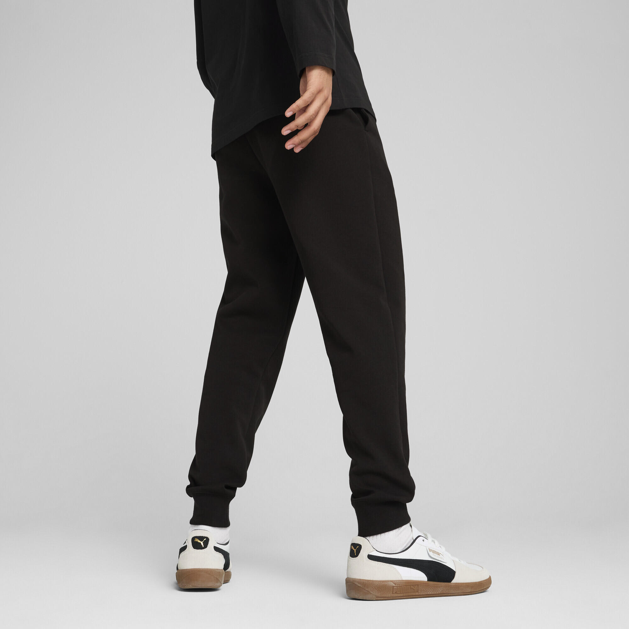 Pantaloni con logo Essentials N. 1 da uomo PUMA Black 5/7
