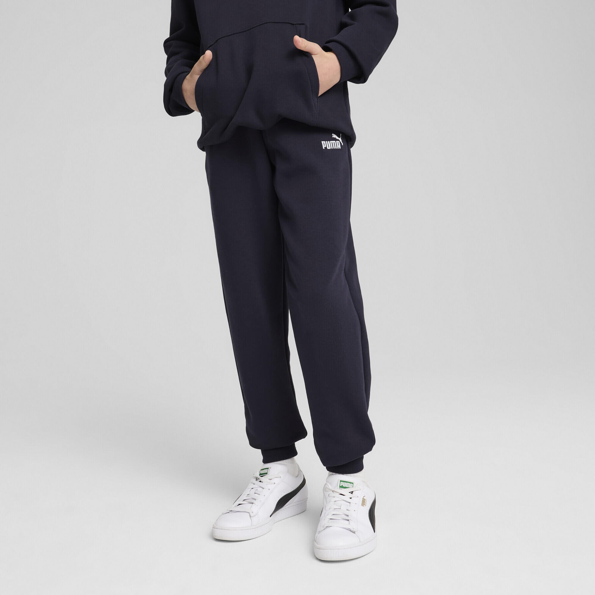 Pantaloni della tuta con logo ESS N. 1 per ragazzi PUMA New Navy Blue 2/7