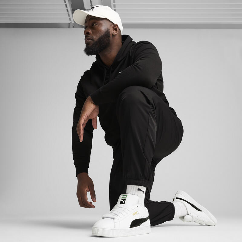 Męskie tkane spodnie Essentials PUMA Black