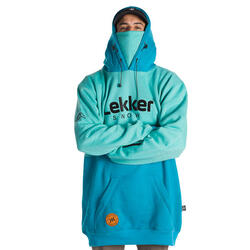 Face Mask Tall Hoodie Artic Blue